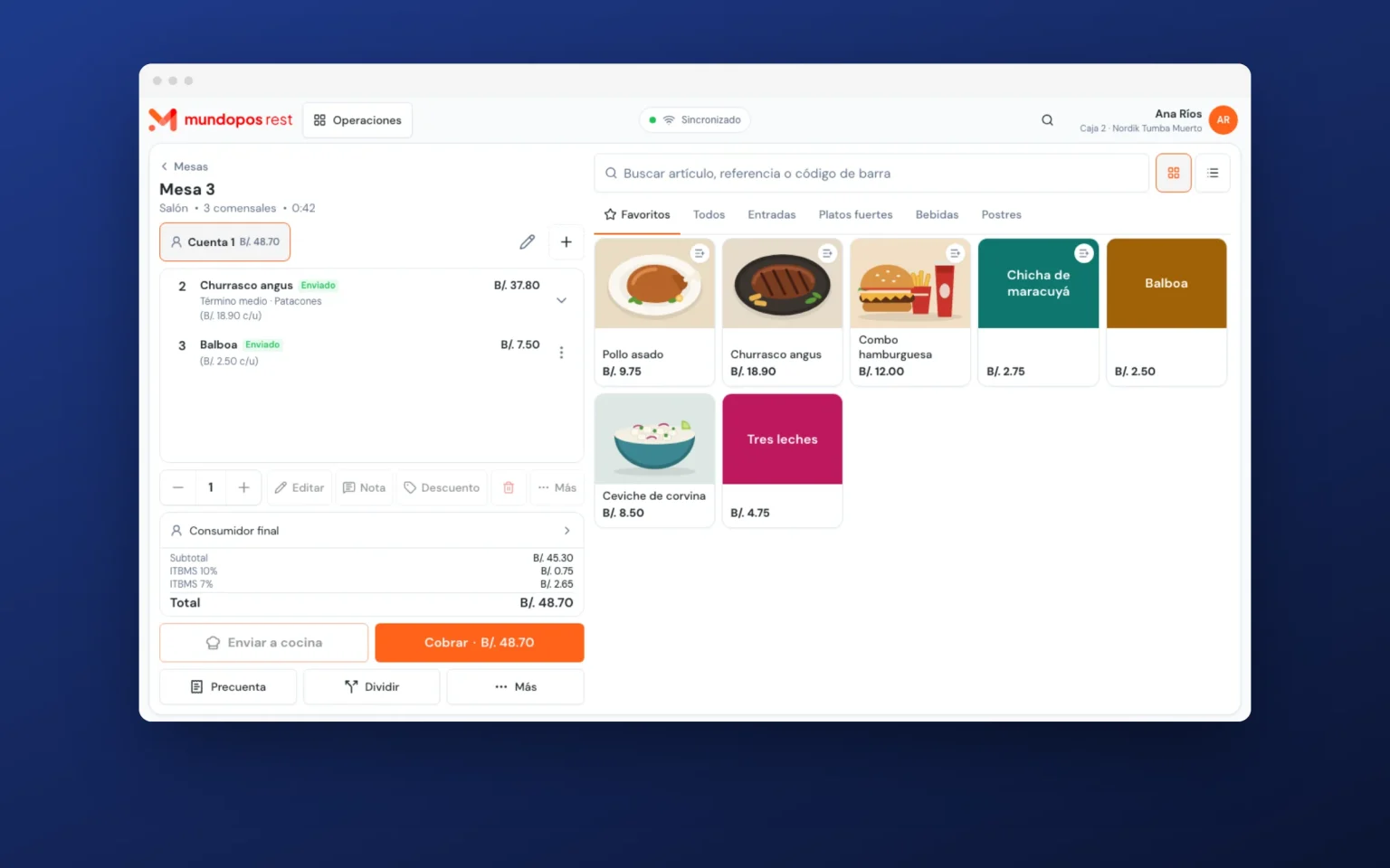 MundoUI: restaurant point of sale