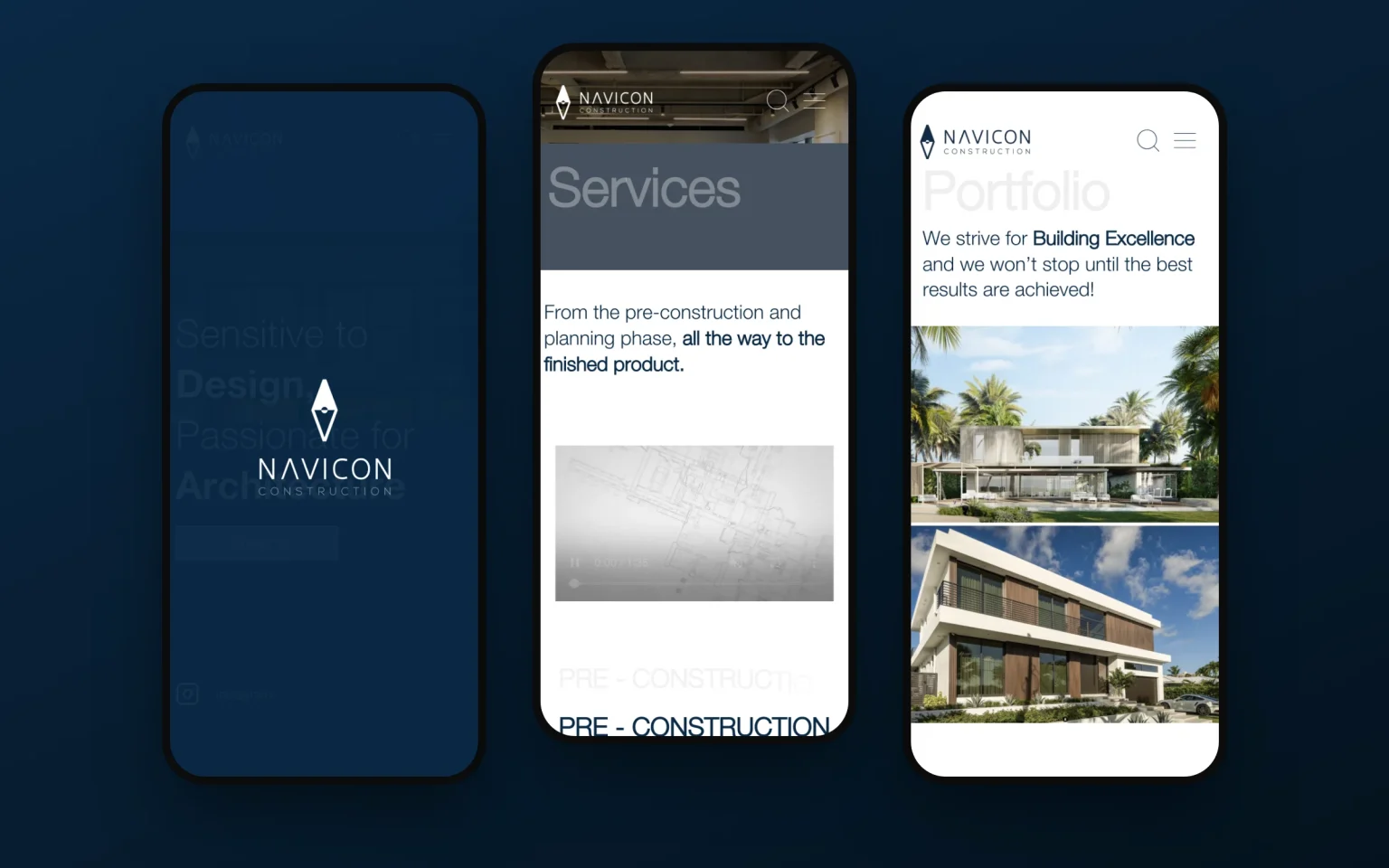 Navicon website on phones